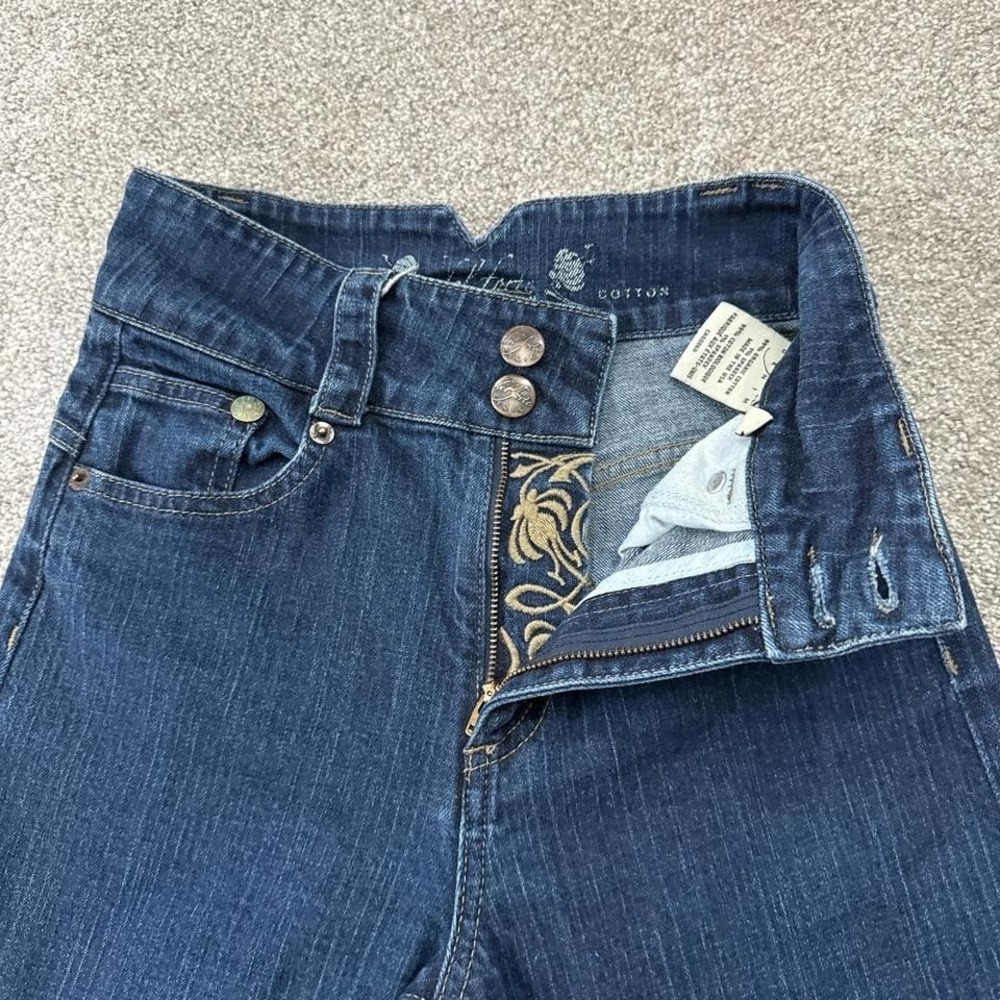 Del Forte Denim Jeans Womens 27 Straight Leg Organic Cotton Stretch Made in USA - Picture 3 of 9